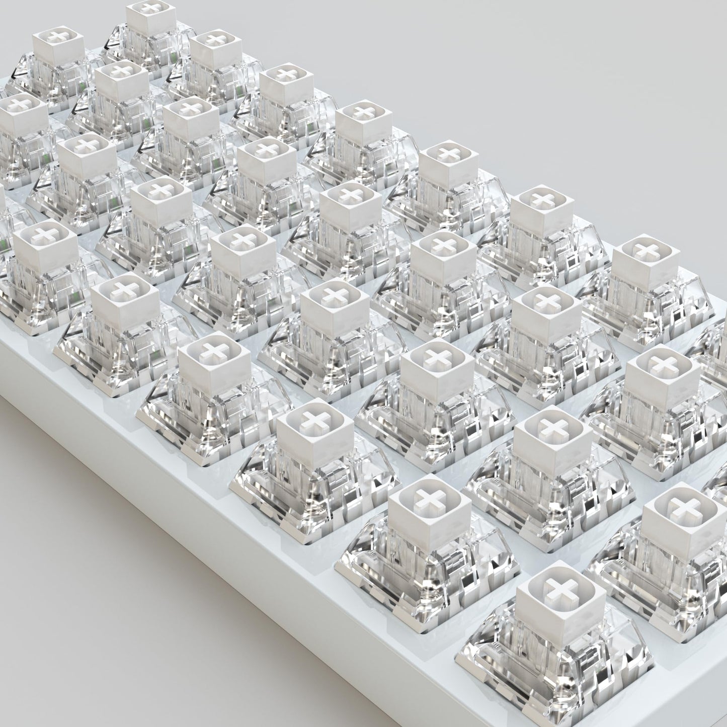 Kailh Box White Clicky Keyboard Switch,3-pin 45gf Pre-Lubed Dustproof Waterproof RGB SMD Key Switches for Mechanical Gaming Keyboard(White,45pcs)