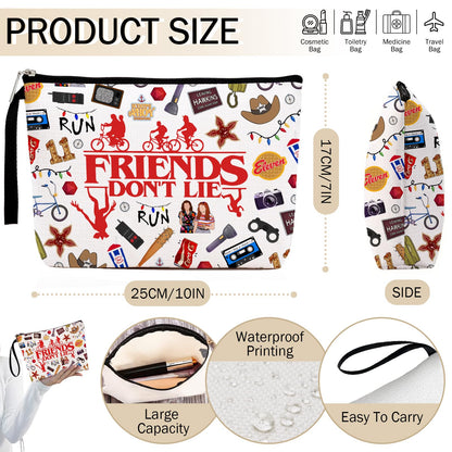 Friendship Makeup Bag Cool Thing Merchandise Gifts Inspirational Quote Cosmetic Pouch Friend Gifts for Women BFF Bestie Sister Travel Toiletry Organizer Christmas Birthday Graduation Pencil Case