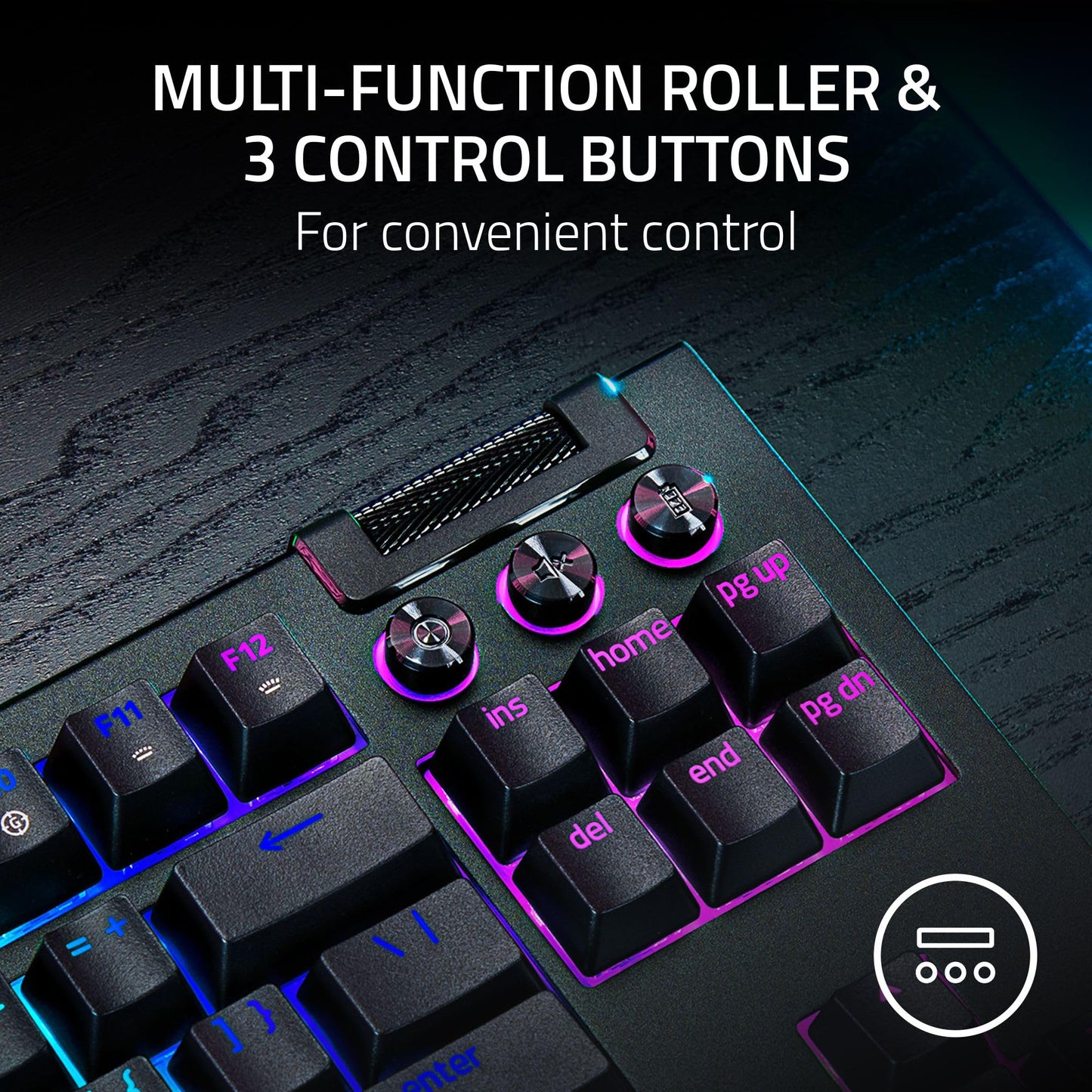 Razer BlackWidow V4 TKL HyperSpeed Wireless Hot Swappable Gaming Keyboard: Orange Tactile Switches - Wireless & Bluetooth - Multi-Function Roller & Control Buttons - Chroma RGB - Long Battery Life
