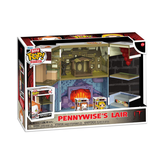 Funko Bitty Pop! Bitty Boxes: IT - Funhouse Playset with 2 0.9 Inch (2.2 Cm) Tiny Mini Figures - Collectable Display Case with Interior Scene and Storage - Gift Idea - Official Merchandise