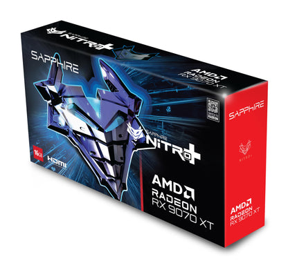 Sapphire 11348-01-20G Nitro+ AMD Radeon™ RX 9070 XT Gaming OC Graphics Card with 16GB GDDR6, AMD RDNA 4