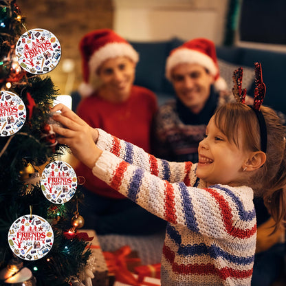 Retro Funny Thing Merch Gifts 2025 Christmas Ornament Acrylic Decorations Xmas Tree Decor Unique Gift for Friends Merchandise Family Fans Secret Santa Stocking Stuffer