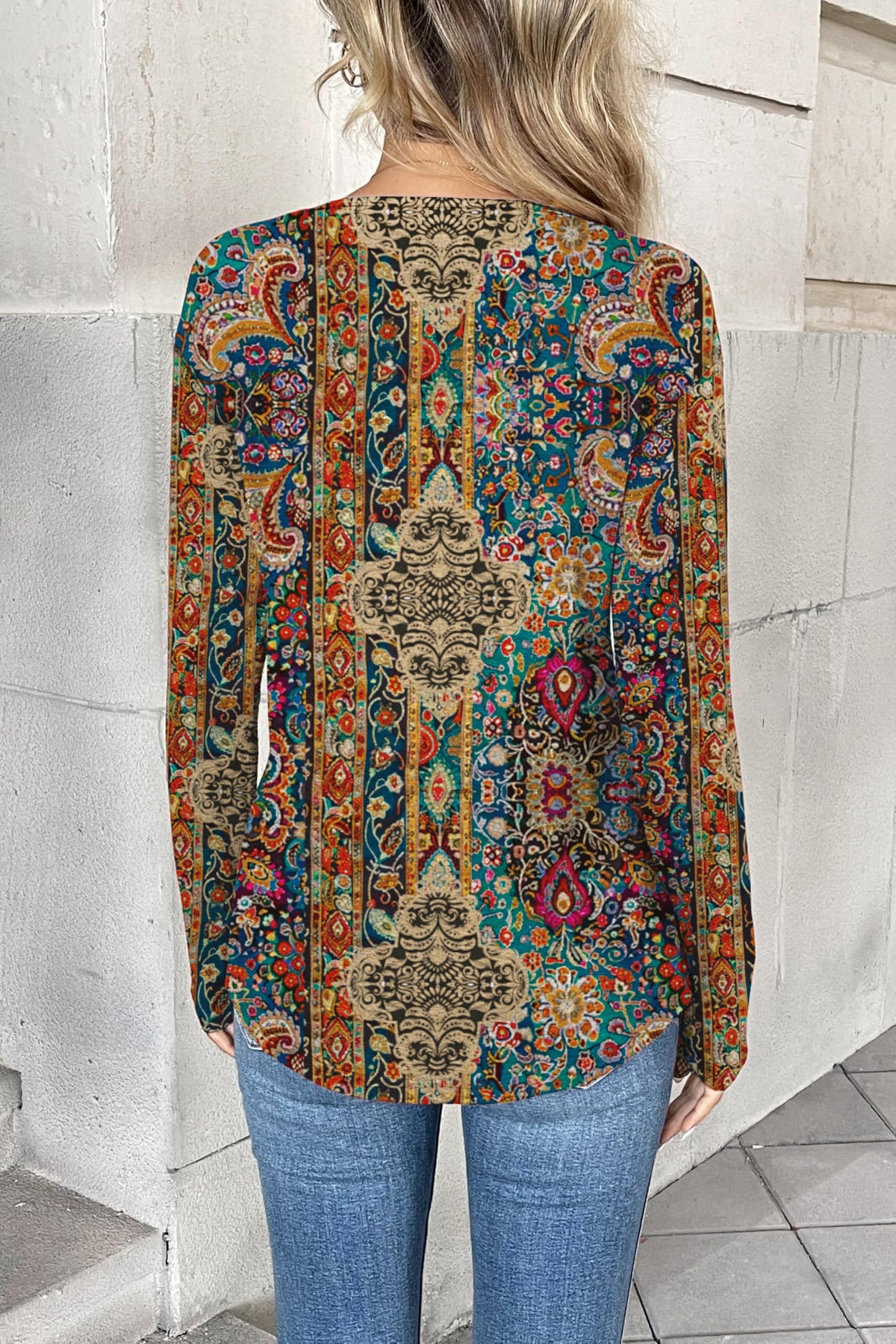 Zeagoo Business Casual Tops for Women 2025 Long Sleeve V Neck Floral Blouses Cute Dress Shirt Plus Size