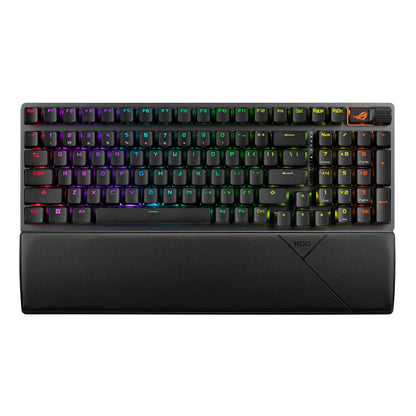 ASUS ROG Strix Scope II 96 Wireless Mechanical Gaming Keyboard – 96% Full-Size, Tri-Mode Connectivity, Hot Swappable Pre-lubed ROG NX Snow Linear Switches, PBT Keycaps, RGB, PC/Mac Support-Black
