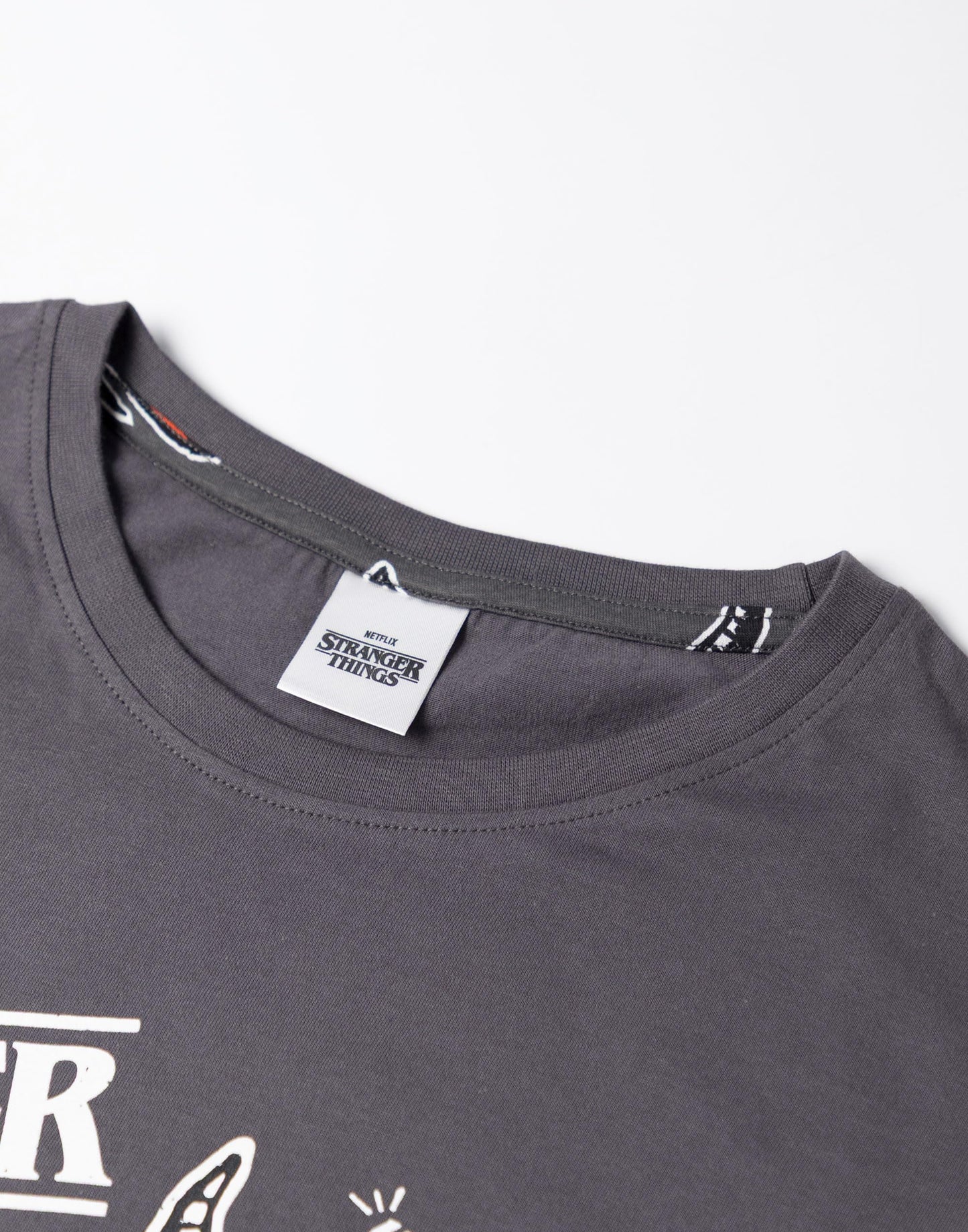 Stranger Things Hellfire Club Womens Black Short Sleeve Long Leg Pyjama Set | Graphic Tee & Cartoon Bottoms | Sleepwear for Fans of the Series Merch - Medium