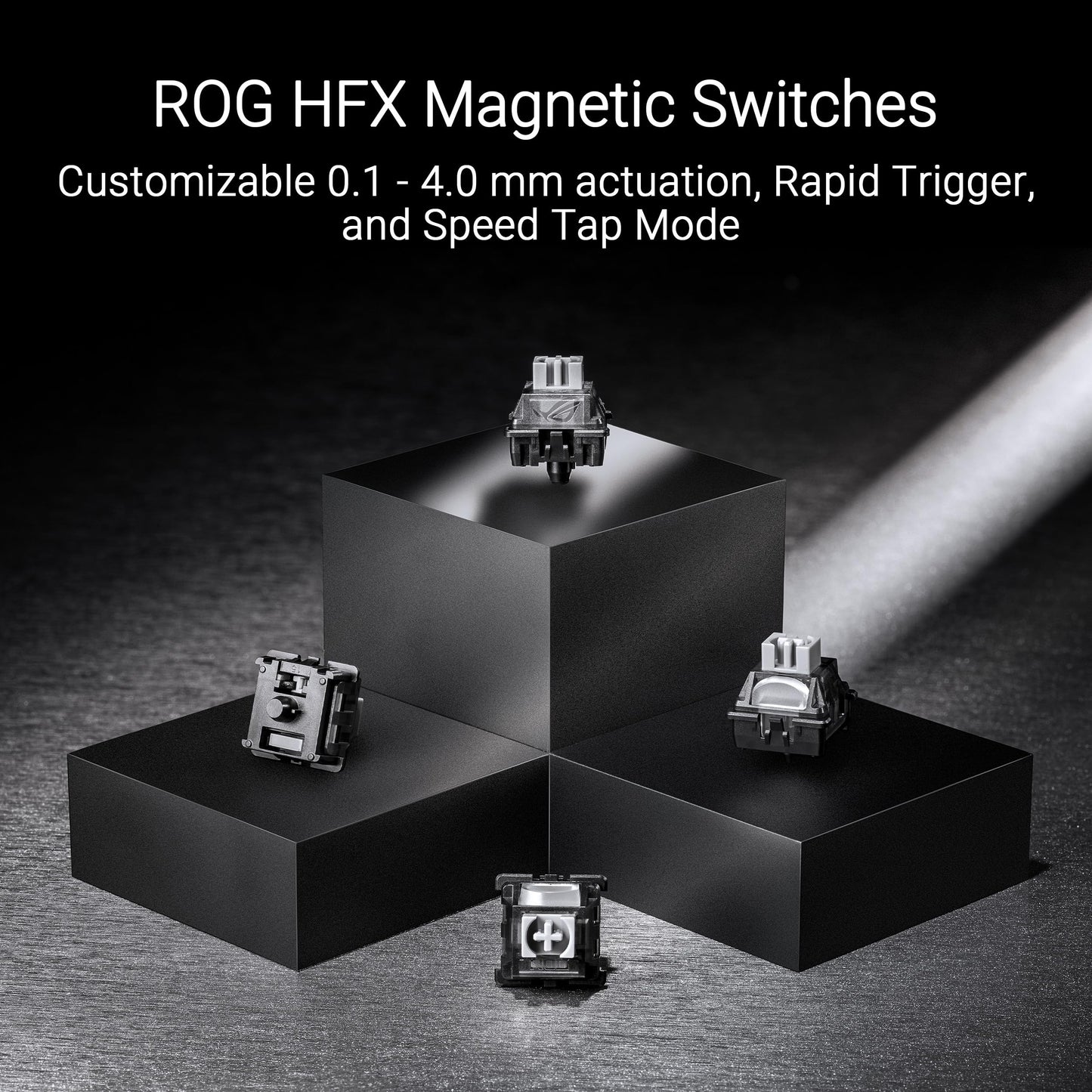 ASUS ROG Falchion Ace HFX Hall Effect Gaming Keyboard – 65% TKL, Dual USB-C, Magnetic Switches, Rapid Trigger, Speed Tap, 8000 Hz Polling, Touch Panel, Portable, Protective Cover, PBT Keycaps - Black