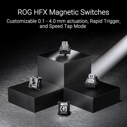 ASUS ROG Falchion Ace HFX Hall Effect Gaming Keyboard – 65% TKL, Dual USB-C, Magnetic Switches, Rapid Trigger, Speed Tap, 8000 Hz Polling, Touch Panel, Portable, Protective Cover, PBT Keycaps - Black